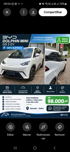 BYD Dolphin Mini (Elétrico) 2025