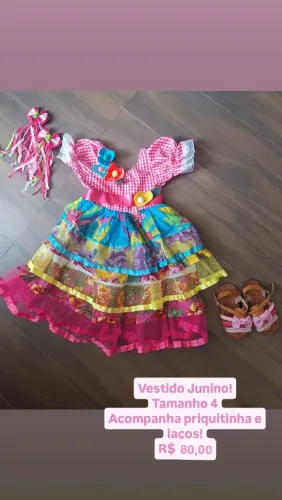 Vestido Junino Infantil