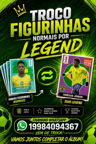 Troco figurinhas normais por legend