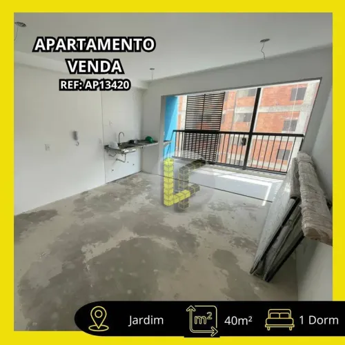 Apartamento tipo Studio Novo a venda no bairro Jardim em Santo André