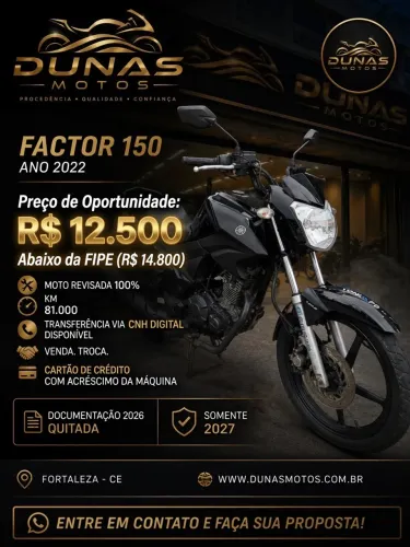 FACTOR 150 ANO 2022 KM81.000
