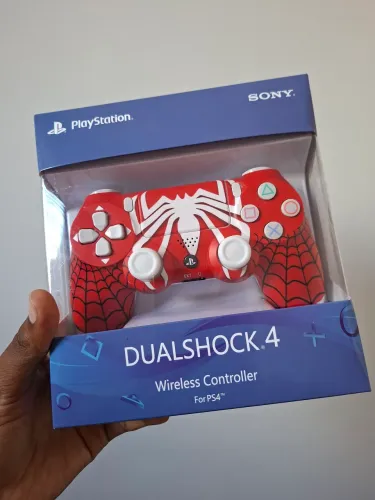 Controle de ps4 edição Homem Aranha