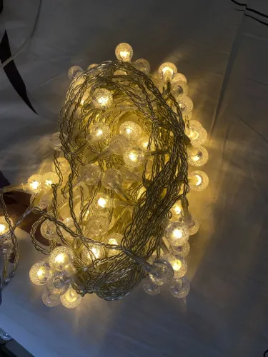 Cordão de luz pisca em bolinhas