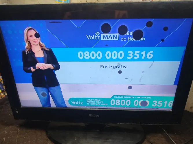 TV Philco24 analógica HDMI com base 