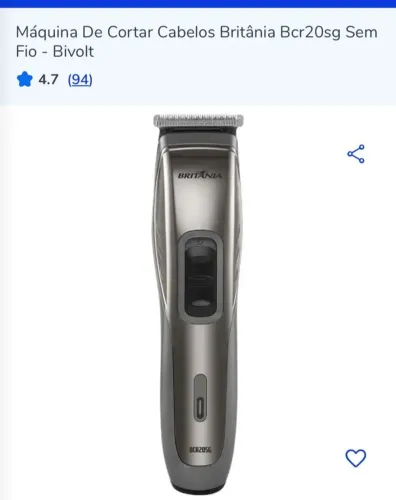 Maquina de cortar cabelo nova