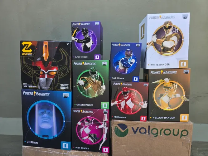 Coleção iron studios power rangers + megazord