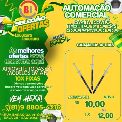 Pasta Termica Prata 1Grama