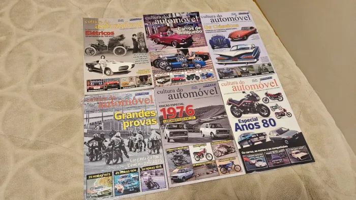 Livros Cultura do Automovel - 6 volumes - lacrados (nao é quatro rodas, motor 3, auto espo