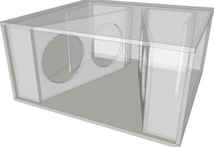 Caixa Corneta Carregamento Traseiro Subwoofer