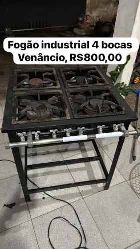Vendo fogão 4 bocas Venâncio