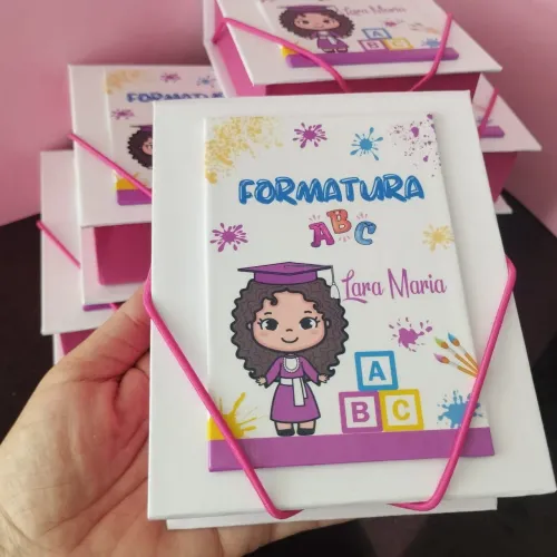 Kit com 6 Caixas cartonadas Abc 