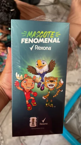 Mascote fenomenal Rexona, 2 veado e 1 tigre 