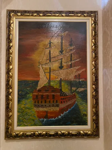 Óleo sobre Tela , antiga, espatulada , de exposição, excelente 