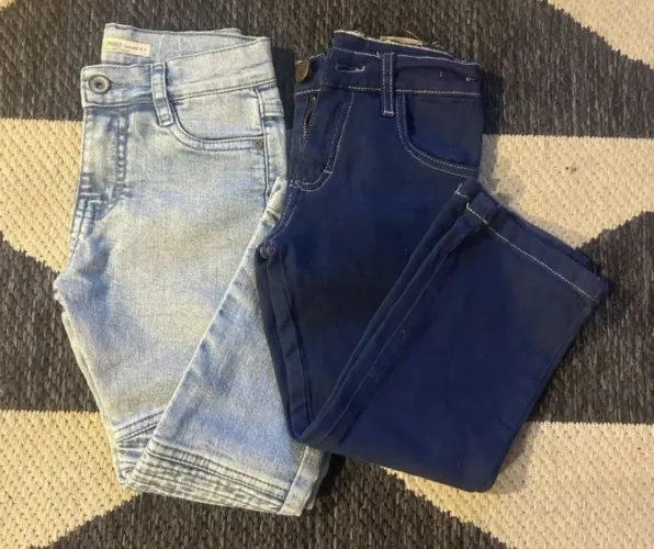 Lote CALÇA JEANS 6 anos menino