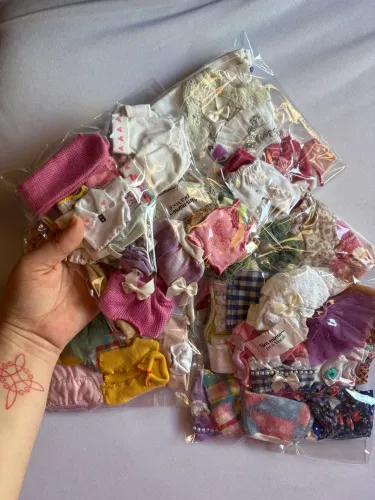 Mega lote 12 peças aleatórias roupinhas artesanais para boneca barbie