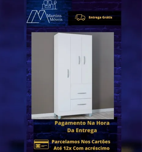GRANDE PROMOÇÃO*GUARDA ROUPA 3 PORTAS ATENAS ENTREGA GRÁTIS ACEITA CARTÃO