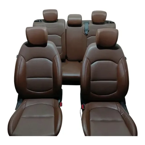 Jogo Bancos Couro Hyundai Creta 17 A 21 Completo c/Detalhe