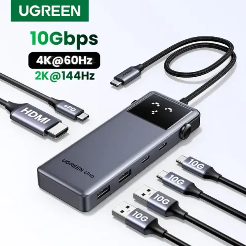 Hub Usb C Ugreen Uno 5 Em 1 Hdmi 4k 60hz Power Delivery 100w