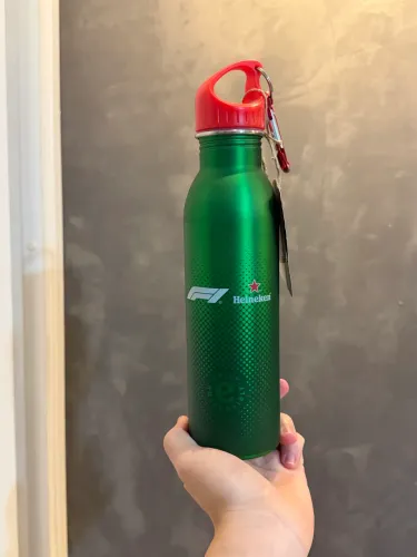 Garrafa térmica formula 1 x Heineken original