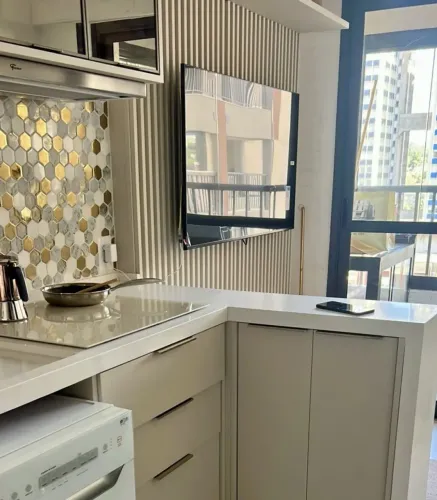 Apartamento para alugar no Zip Brooklin mobiliado, próx. Shop. Morumbi, Aeroporto, Berrini