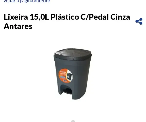 Lixeira 15 litros