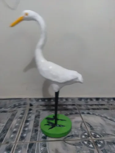 Garça em cimento