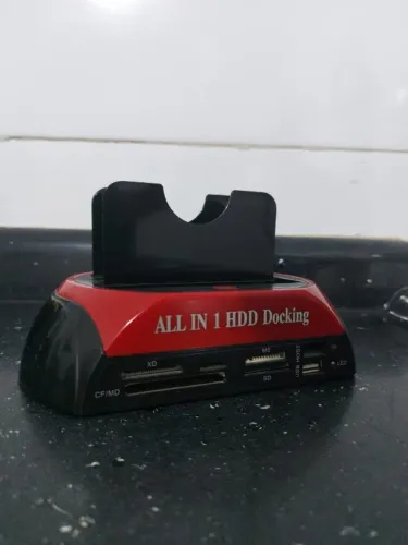 Leitor de HD Dock Station All in 1 HDD SATA IDE + Leitor de Cartão
