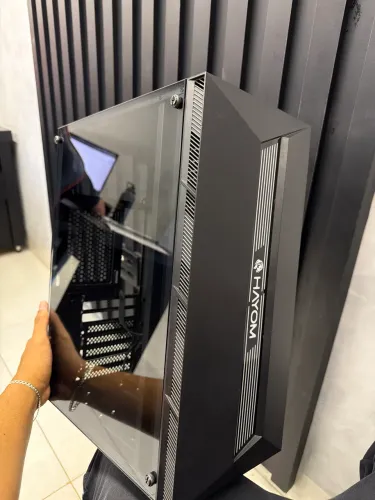 Gabinete hayom gamer todos os cabos do painel frontal funcionando e os leds funcionando
