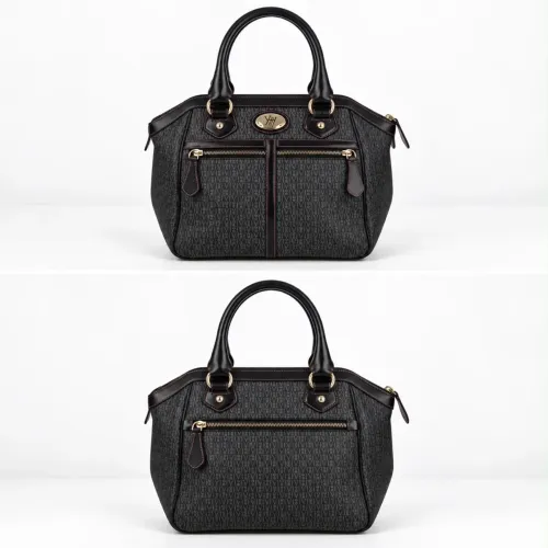 Bolsa Victor Hugo Canvas Monograma Preto