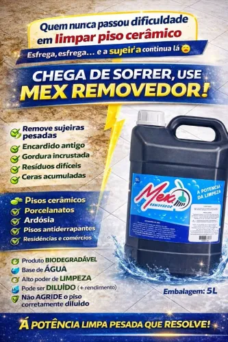 Limpa Cerâmica e Azulejos Mex Removedor 5L