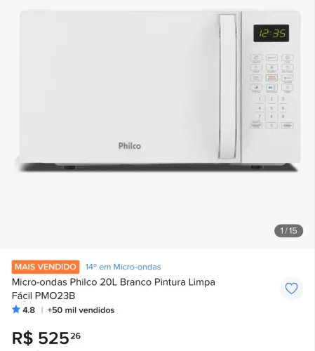 Microondas Philco 220V