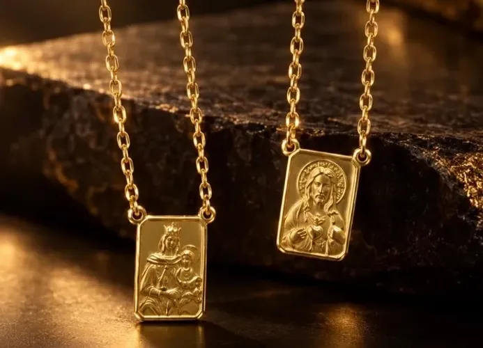 Escapulário em Ouro 18K 750