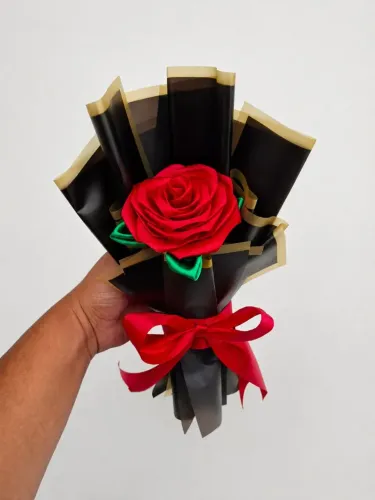 Rosa Unitária de Cetim Dia dos Namorados