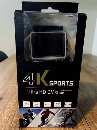 Câmera de Ação 4K Sports Ultra HD Wi-Fi à Prova d'Água 30m
