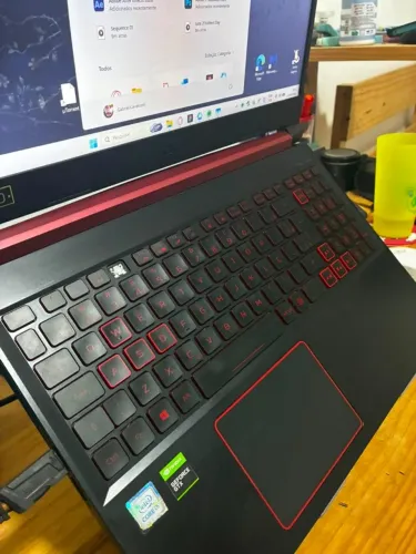 Notebook Gamer Acer Nitro 5 AN515-54 em ótimo estado de funcionamento.