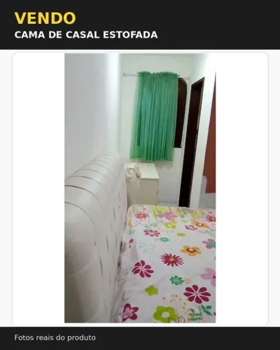 cama com cabeceira e colchão