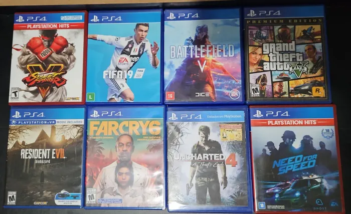 Jogos midia física PS4