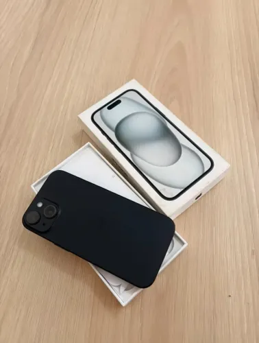 iPhone 15 - 128GB | Preto | Impecável | Único Dono | Com Caixa