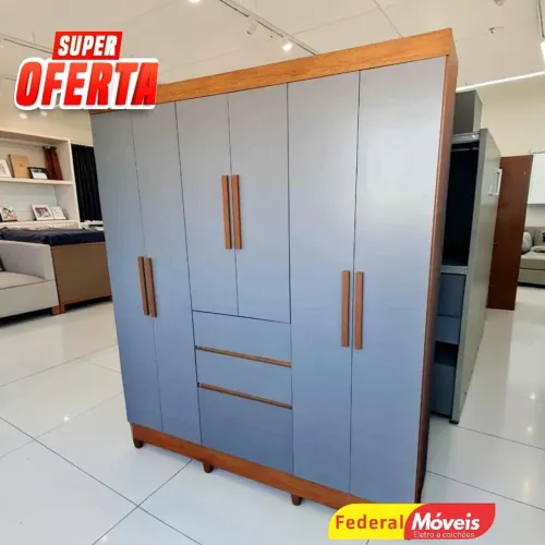 Guarda Roupa em Mega Oferta 7P 2G - Renove seu Quarto 