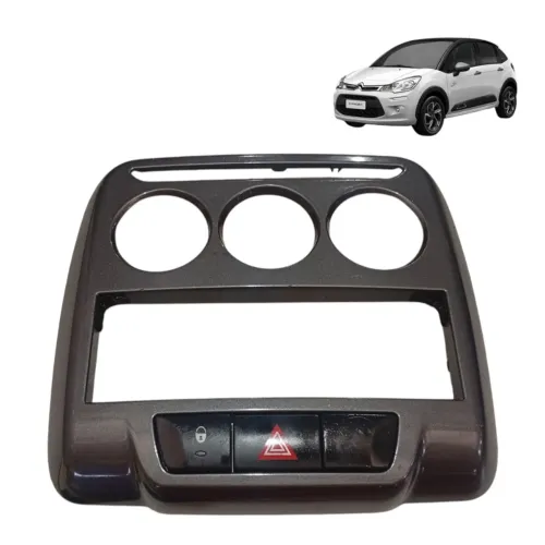 Moldura Painel Comando Ar Central Citroen C3 2014 S 33809