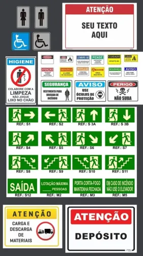 Placas de Sinalização Interna e Externa Personalizadas