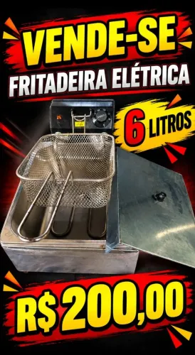 Vendo fritadeira elétrica 6 litros 