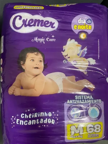 Fraldas HUGGIES E CREMER - PACOTÃO