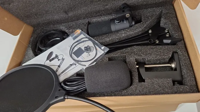 Microfone para pod cast videos e jogos