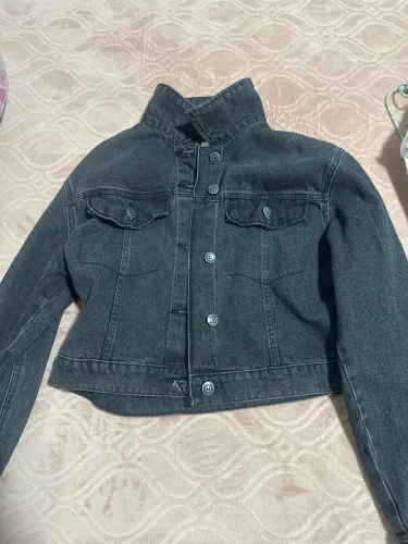 Jaqueta preta jeans