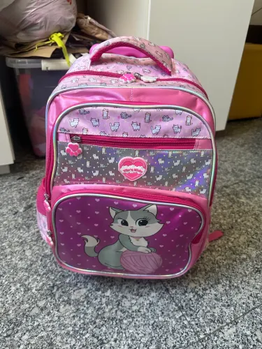 Bolsa para escola com rodinhas e lancheira