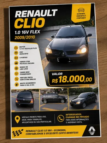 Renault Clio Campus Hi-flex 1.0 16V 5P 2010