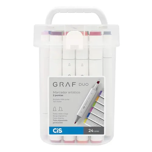 CiS Graf Duo Marcador Artístico 24 cores