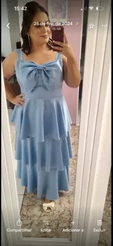 Vestido festa azul