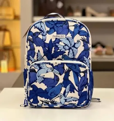 Mochila pássaro azul farm